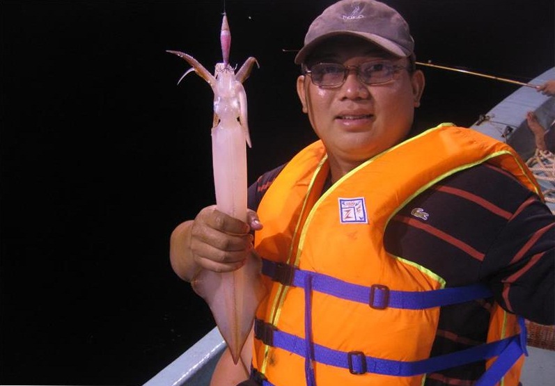 Câu mực Cửa Lò