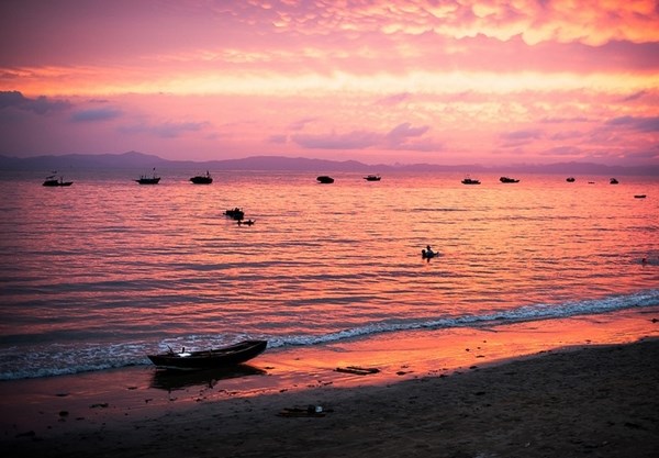 Hoàng hôn trên biển Cô Tô